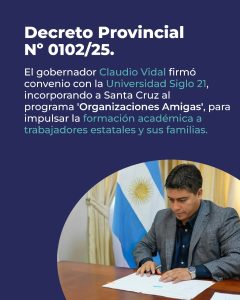 El Gobierno y la Universidad Siglo 21 firmaron convenio para fortalecer la capacitación de trabajadores estatales