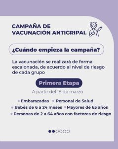 Se lanzó la campaña de Vacunación Antigripal 2025