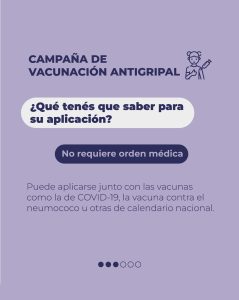 Se lanzó la campaña de Vacunación Antigripal 2025