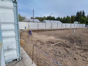 Avanza la construcción del gimnasio de la Escuela N°15 en Los Antiguos