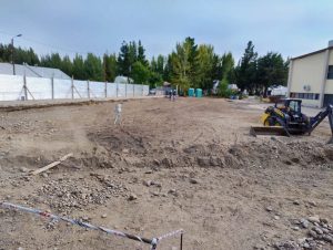 Avanza la construcción del gimnasio de la Escuela N°15 en Los Antiguos