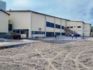 Avanza la construcción del gimnasio de la Escuela N°15 en Los Antiguos