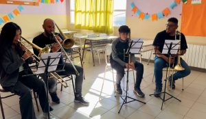 Integrantes de La Renga llevaron adelante una masterclass en la Escuela Provincial de Música Re Si