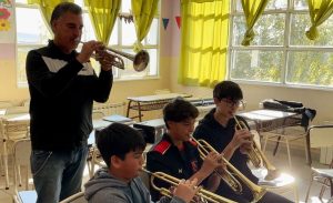 Integrantes de La Renga llevaron adelante una masterclass en la Escuela Provincial de Música Re Si