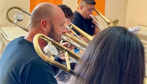 Integrantes de La Renga llevaron adelante una masterclass en la Escuela Provincial de Música Re Si