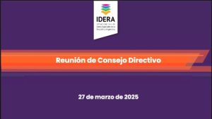 La provincia participó de la primera reunión del Consejo Directivo de IDERA 2025