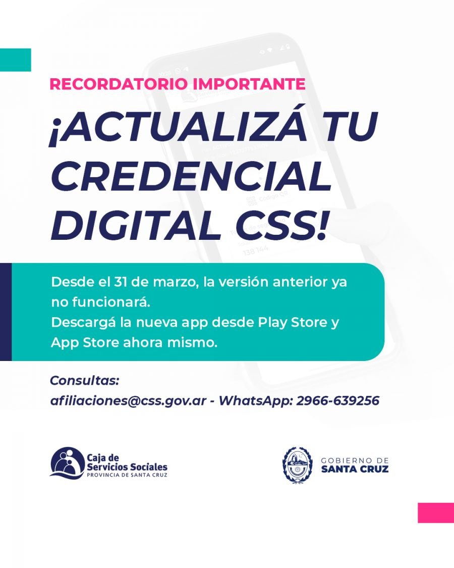 Últimos días para actualizar la Credencial Digital CSS: desde el 31 de marzo, la versión anterior dejará de funcionar
