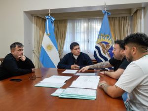 Vidal se reunió con el intendente Carambia para coordinar el inicio de obras en Las Heras