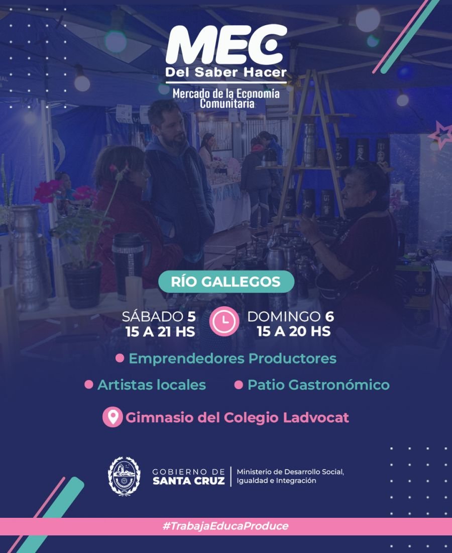 Se realizará una nueva edición del MEC en Río Gallegos
