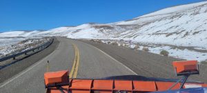 Vialidad Provincial realizó despeje de nieve en Ruta 40