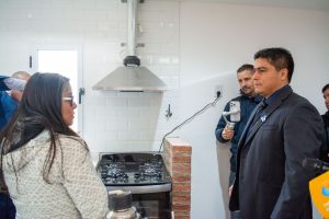 Vidal participó de la inauguración de la red de gas en el Barrio Aeroclub de Río Gallegos