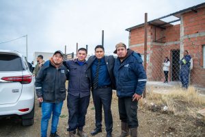 Vidal participó de la inauguración de la red de gas en el Barrio Aeroclub de Río Gallegos