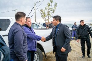 Vidal participó de la inauguración de la red de gas en el Barrio Aeroclub de Río Gallegos