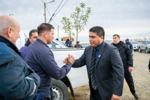 Vidal participó de la inauguración de la red de gas en el Barrio Aeroclub de Río Gallegos