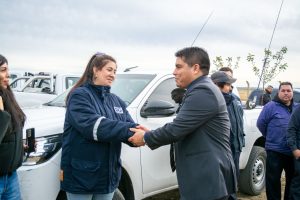 Vidal participó de la inauguración de la red de gas en el Barrio Aeroclub de Río Gallegos