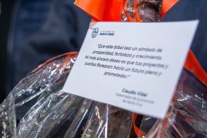 Vidal participó de la inauguración de la red de gas en el Barrio Aeroclub de Río Gallegos