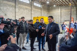 Vidal participó de la inauguración de la red de gas en el Barrio Aeroclub de Río Gallegos