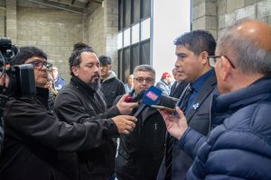 Vidal participó de la inauguración de la red de gas en el Barrio Aeroclub de Río Gallegos