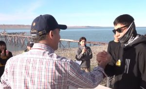 El Jefe de Gabinete Daniel Álvarez acompañó a la Asociación I Yenu Jono en una actividad de malvinización