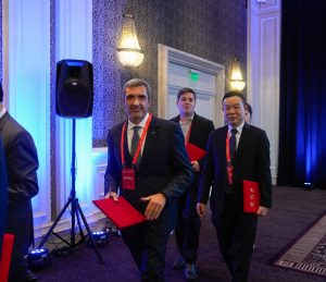 Claudio Vidal presentó el potencial productivo de Santa Cruz en un encuentro con autoridades y empresarios chinos