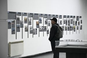 Veterano visitó la Muestra de Malvinas antes de su viaje a las islas