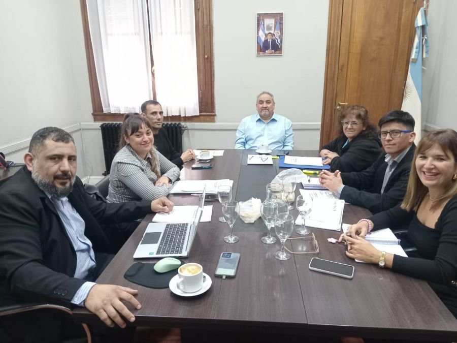 El ministro Nicolás Brizuela recibió a concejales y al Diputado por Pueblo de Los Antiguos