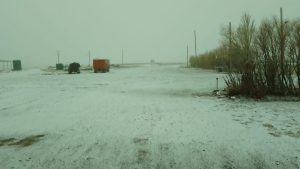 Vialidad Provincial realizó tareas de despeje de nieve en diferentes rutas