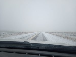 Vialidad Provincial realizó tareas de despeje de nieve en diferentes rutas