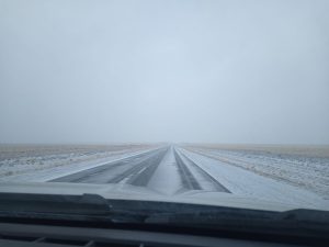 Vialidad Provincial realizó tareas de despeje de nieve en diferentes rutas