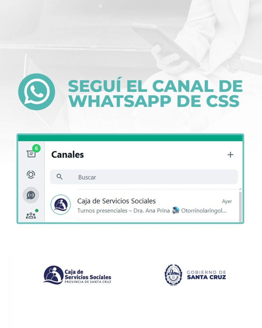 La CSS invita a la comunidad a sumarse a su canal oficial de WhatsApp