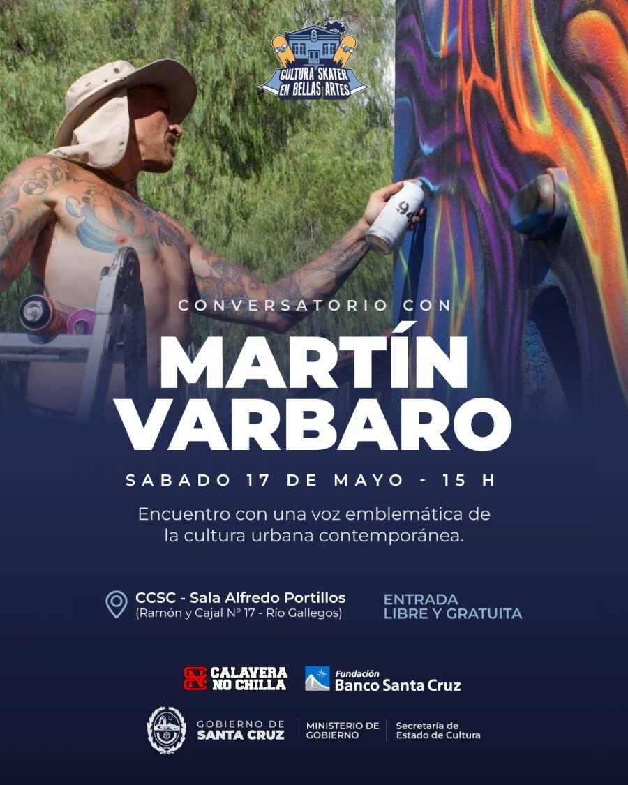 Martin Varbaro en el CCSC: Conversatorio con un emblema del arte urbano argentino