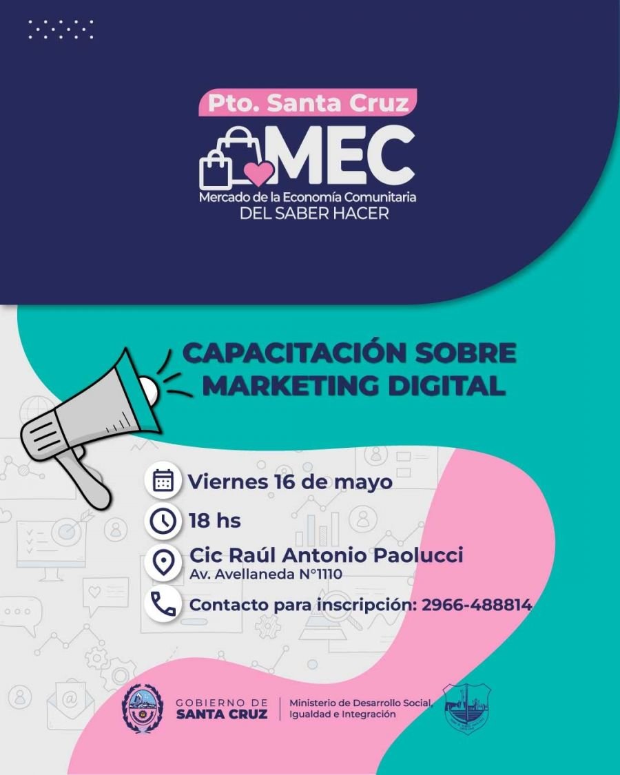 El Mercado de la Economía Comunitaria regresa a Puerto Santa Cruz