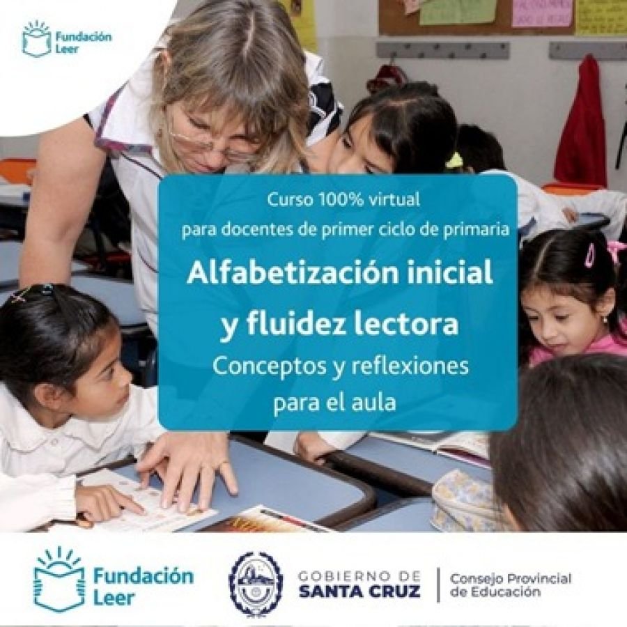 Se invita a participar del Curso Alfabetización inicial y fluidez lectora Conceptos y reflexiones para el aula