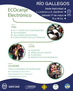 Jornada de taller de compostaje y “EcoCanje electrónico” en Río Gallegos