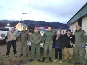 El Consejo Agrario Provincial participó del rescate de un cóndor en la zona del Paso Río Mayer