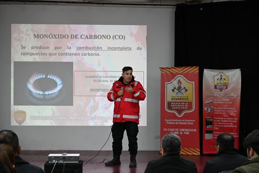Se realizó charla preventiva sobre monóxido de carbono en Río Gallegos