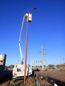 Ejecutan mejoras en el servicio energético de Caleta Olivia y Puerto Deseado