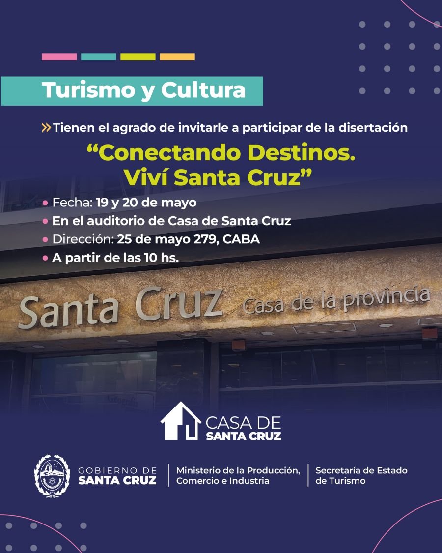 Santa Cruz se presenta en la Ciudad de Buenos Aires con una propuesta para vivir sus corredores turísticos