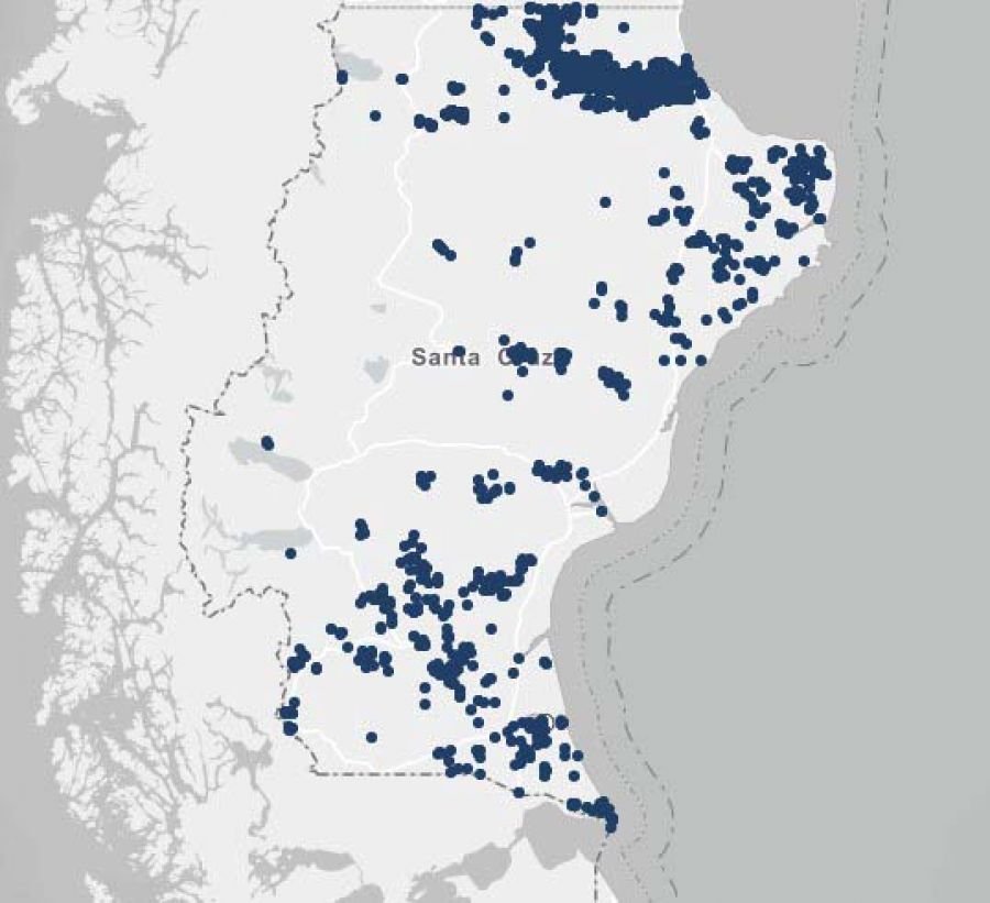 Santa Cruz cuenta con información de Aguas Subterráneas provinciales y nacionales