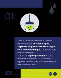 ¿Por qué es importante limpiar y desinfectar los tanques de agua domiciliarios?