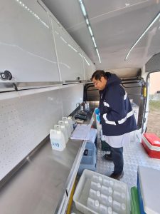 Realizaron control de calidad del agua en Caleta Olivia