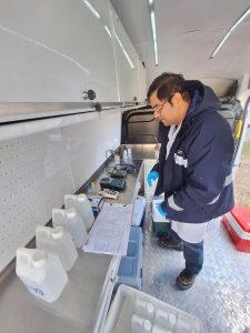 Realizaron control de calidad del agua en Caleta Olivia