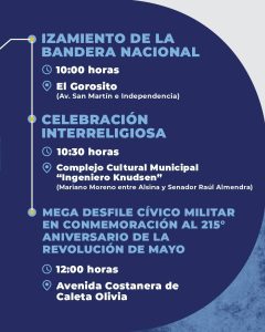 25 de Mayo: disfrutá de todas las instancias del acto central por los medios públicos provinciales