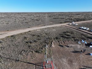 Vidal puso en marcha el acueducto que mejorará el caudal de agua para la comunidad de Caleta Olivia