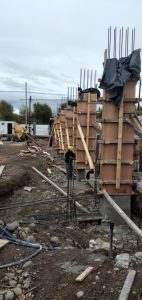 Avanza la construcción del gimnasio de la Escuela N°15 en Los Antiguos