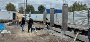Avanza la construcción del gimnasio de la Escuela N°15 en Los Antiguos