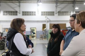 Rasgido visitó la Escuela Industrial N° 1 de Caleta Olivia