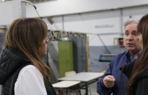 Rasgido visitó la Escuela Industrial N° 1 de Caleta Olivia