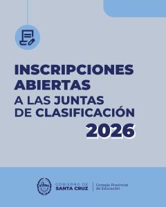 Se encuentra abierta la Inscripción Anual y Obligatoria a las Juntas de Clasificación 2026