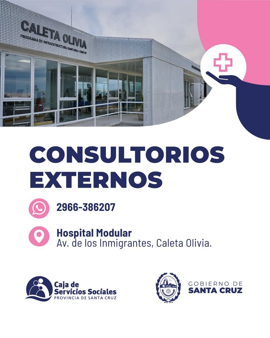 La CSS informa: hay turnos disponibles en consultorios externos de Caleta Olivia